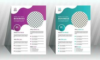 företags- företag flygblad affisch design broschyr broschyr omslag design layout bakgrund, två färger schema, vektor mall i a4 storlek - vektor