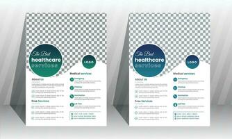 medizinisch Flyer Vorlage Design, Broschüre zum medizinisch, Gesundheitswesen Geschäft Flyer vektor