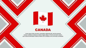 Kanada Flagge abstrakt Hintergrund Design Vorlage. Kanada Unabhängigkeit Tag Banner Hintergrund Vektor Illustration. Kanada Vektor