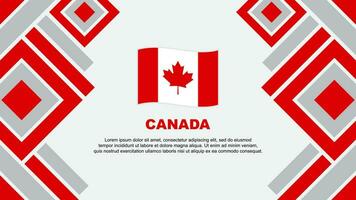 Kanada Flagge abstrakt Hintergrund Design Vorlage. Kanada Unabhängigkeit Tag Banner Hintergrund Vektor Illustration. Kanada