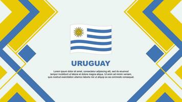 Uruguay Flagge abstrakt Hintergrund Design Vorlage. Uruguay Unabhängigkeit Tag Banner Hintergrund Vektor Illustration. Uruguay Banner