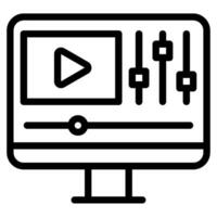 Podcast Bearbeitung Video Symbol Illustration vektor