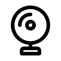 Webcam Symbol. eben Stil. Vektor eps 10. schwarz auf Weiß Hintergrund.