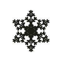 schwarz Schneeflocke gestalten auf isoliert Hintergrund. Schnee Symbol Silhouette. Vektor Illustration zum Hintergrund und Dekoration