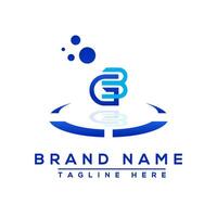 Brief gb Blau Fachmann Logo zum alle Arten von Geschäft vektor