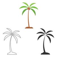 Kokosnuss Baum Vektor, Kokosnuss Baum Illustrationen, Kokosnuss Baum Clip Kunst, Kokosnuss Anlage, Pflanze Silhouette, Baum Vektor, Silhouette, Gliederung Vektor, Sommer, Sommer- Elemente, Palme Baum, Sommer- Urlaub vektor