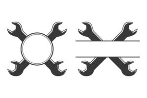 Schlüssel Monogramm Vektor, Schlüssel Monogramm, Hardware- Monogramm Vektor, Automatisierung Technologie, mechanisch Systeme, Schlüssel Illustration, Mechaniker Monogramm, Mechaniker Werkzeug, Arbeiter Elemente vektor