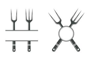 Gabel Monogramm Vektor, Gabel Silhouette, Löffel Vektor, Restaurant Ausrüstung, Clip Kunst, Gabel Löffel und Messer Monogramm, Vektor, Illustration, Schneidemaschine, Messer, Gabel vektor