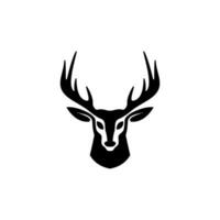 rådjur huvud ikon illustration vektor, antilop huvud logotyp vektor