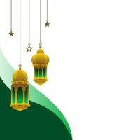 gyllene islamic lykta illustration design vektor