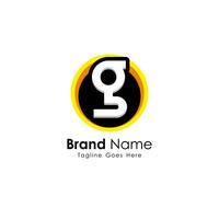 modern Brief G Logo Design auf Kreis Form, einfach G Logo Inspiration Vorlage Vektor