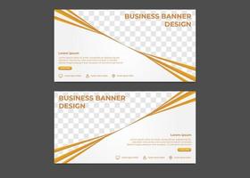 enkel modern gradient business banner mall vektor