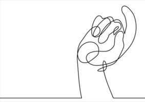 Hand zeigt mit dem Finger vektor