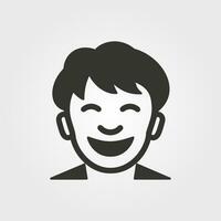 ein Person Lachen Symbol - - einfach Vektor Illustration