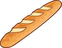 franskt bröd ikon vektor