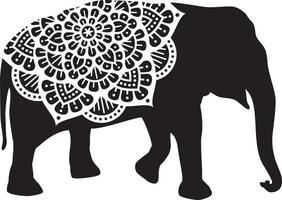 elefant mandala design vektor