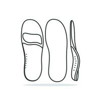komfortabel Orthesen Schuh Einlegesohle Paar, Bogen unterstützt vektor