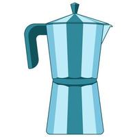 platt ikon illustration av kaffebryggningsmetod. vektor