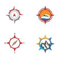 kompass ikon vektor illustration design logotyp mall