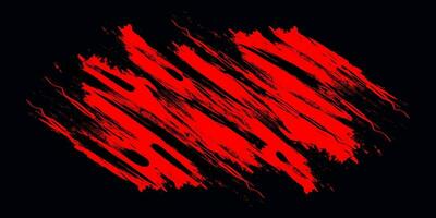 röd och svart grunge bakgrund. sport baner med borsta stil. borsta stroke illustration för baner, affisch, eller sporter bakgrund. repa och textur element för design vektor