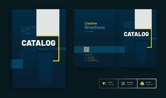 färgrik modern företag broschyr omslag design mall vektor