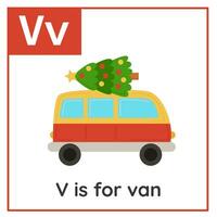 Lernen Englisch Alphabet zum Kinder. Brief v. Weihnachten Karten. Arbeitsblatt zum Kinder. vektor