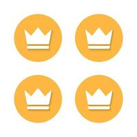 krona, premie ikon vektor i platt stil