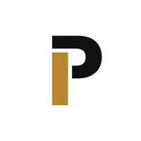 kreativ första brev p logotyp. alfabet p logotyp design mall vektor