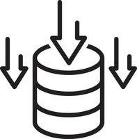 radikon för datalagring vektor