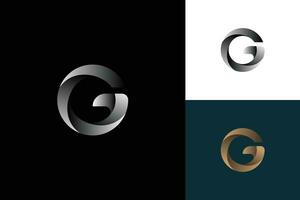 Brief G Monogramm Vektor Logo Design