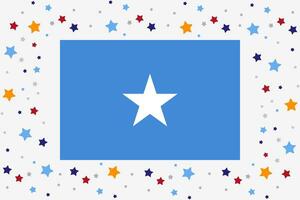 Somalia Flagge Unabhängigkeit Tag Feier mit Sterne vektor