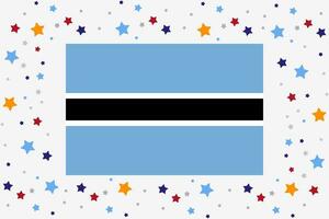 Botswana Flagge Unabhängigkeit Tag Feier mit Sterne vektor