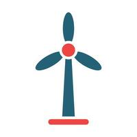 Wind Energie Vektor Glyphe zwei Farbe Symbole zum persönlich und kommerziell verwenden.