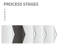 begreppet affärsprocessstadier. vektor illustration