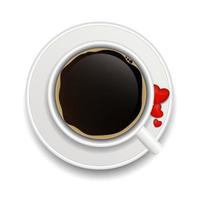 Kaffee Einladung Hintergrund Vektor-Illustration vektor