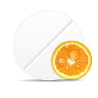 orange pille icon.umwelthintergrundvektorillustration vektor