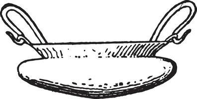 egyptisk maträtter, årgång gravyr. vektor