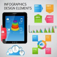 infographic mall affärs vektor illustration