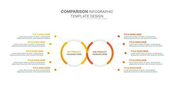 DOS und zieht an Vergleich modern Infografik Design Vorlage vektor