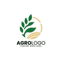 Landwirtschaft Bauernhof Logo Design Vorlage, Agro Logo vektor