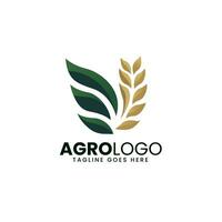 Landwirtschaft Bauernhof Logo Design Vorlage, Agro Logo vektor