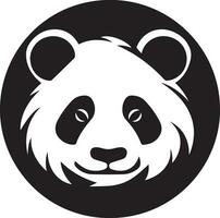 panda logotyp vektor silhuett illustration