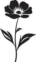 Blume Vektor Silhouette Illustration, schwarz Farbe Silhouette