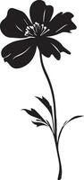 Blume Vektor Silhouette Illustration, schwarz Farbe Silhouette