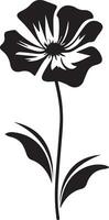 Blume Vektor Silhouette Illustration, schwarz Farbe Silhouette