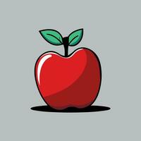 Apfel Symbol isoliert Vektor Illustration, Farbe Zeichnung Zeichen, Symbol.