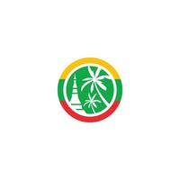 Myanmar Logo oder Symbol Design vektor