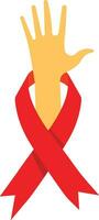 hjälp AIDS och HIV människor ikon vektor