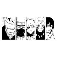 naruto karaktär illustration bilder för färg i vektor formatera