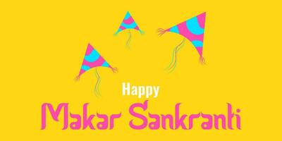 makara sankranti en solig Semester av Indien. vektor